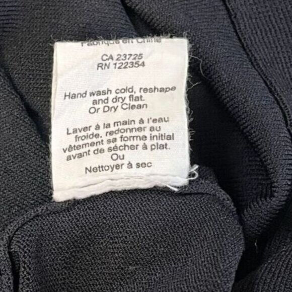 WILFRED Black Cardigan Womens Small Black Button‎ Up Deep V Slinky Stretch - Picture 5 of 9